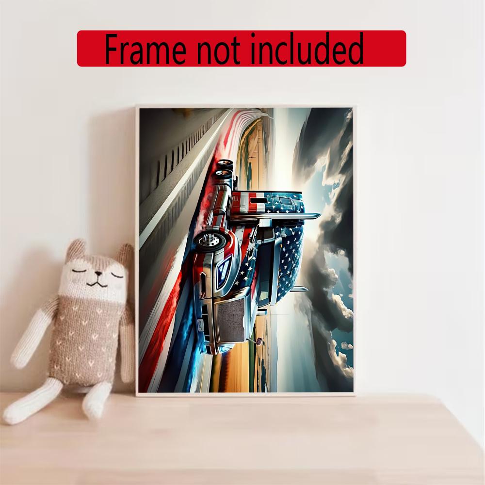 Kenworth 5D Round Diamond Painting Kit Diamond Embroidery Painting Rhinestones Mosaic Frameless Handwork Decoration Arts