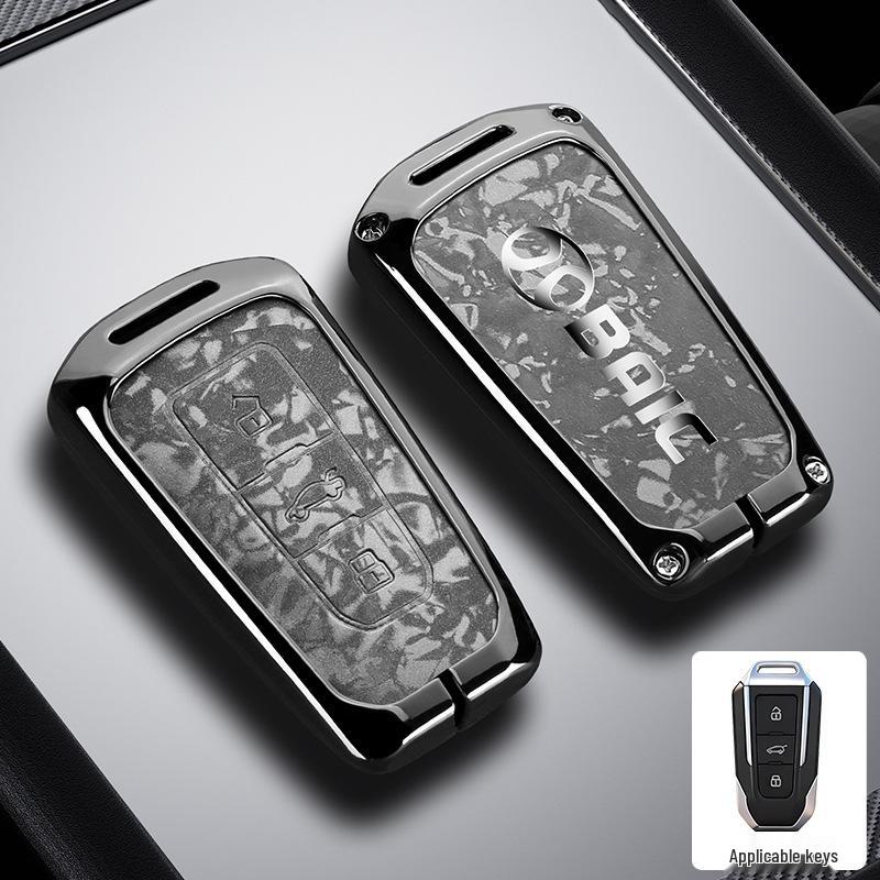 BAIC Car Key Case for BJ20/X7/EU7/EU5 – Premium Metal Protective Hanging Bag for Men