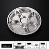 Stainless Steel Round Divided Plate