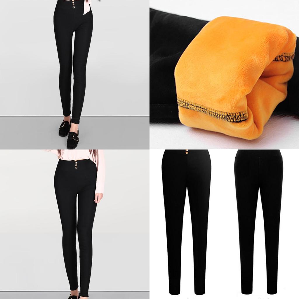 Women's Winter Warm Thick Trousers Featuring Cozy Faux Fleece Lining For Ultimate Comfort