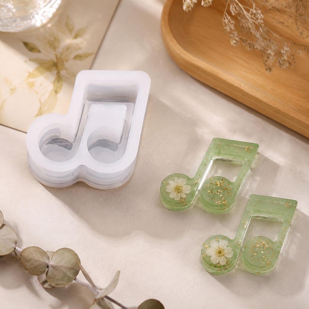 Silicone for Resin Casting - Musical Note Shape, Epoxy Resin for DIY Jewelry Making