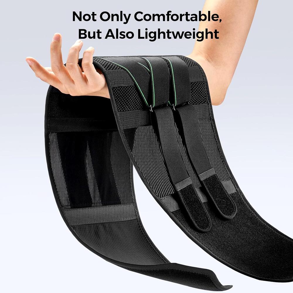 1Pcs Breathable Back Support Belt With 5 Stays For Lower Back Pain Relief Anti-Skid Lumbar Braces For Men Women