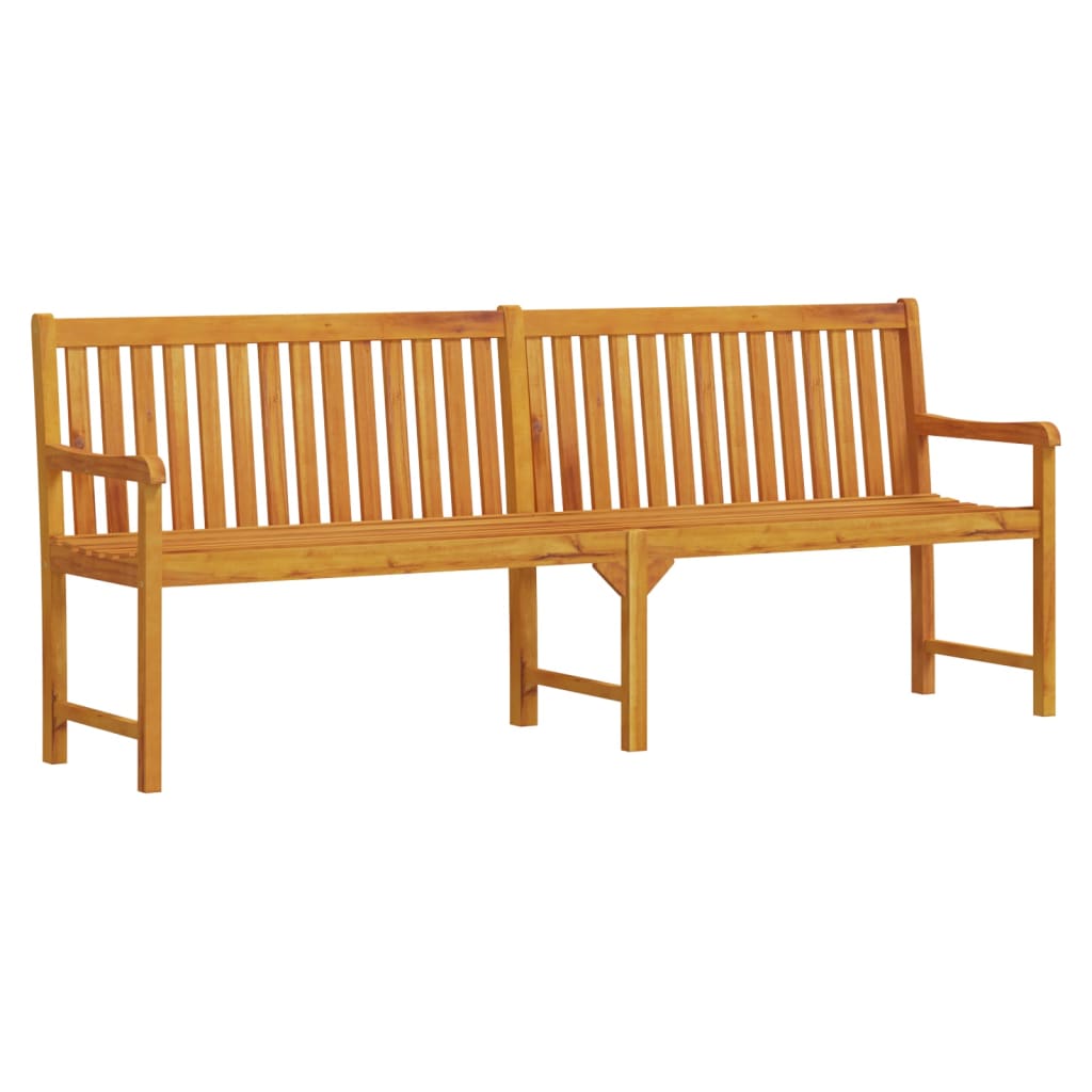 Garden Bench 1 Seat 219 x 55.5 x 90 cm Solid Acacia Wood