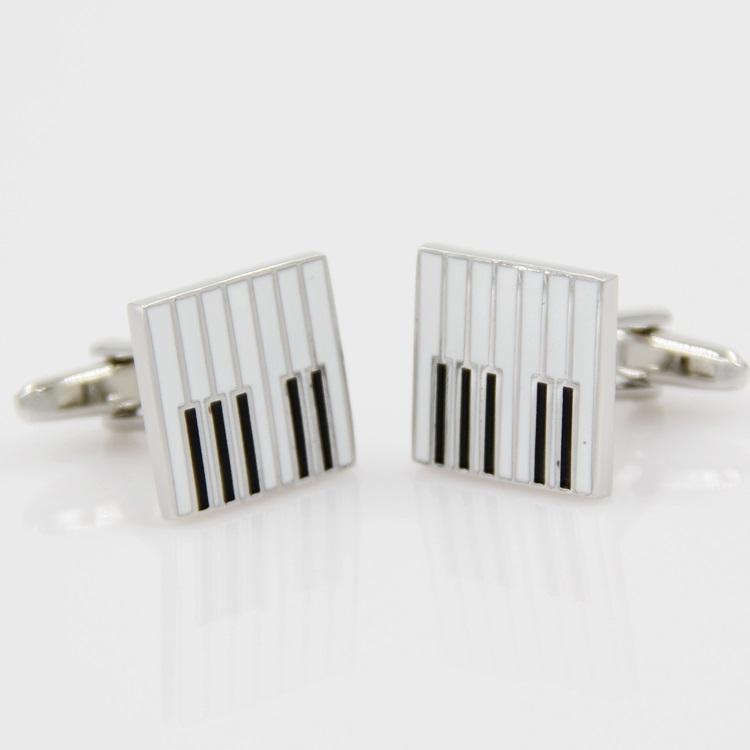 Music Series Men' Fashion Cuff Links Musical Instrument Guitar Microphone Piano Violin Drum DJ Design Quality Brass Cufflinks