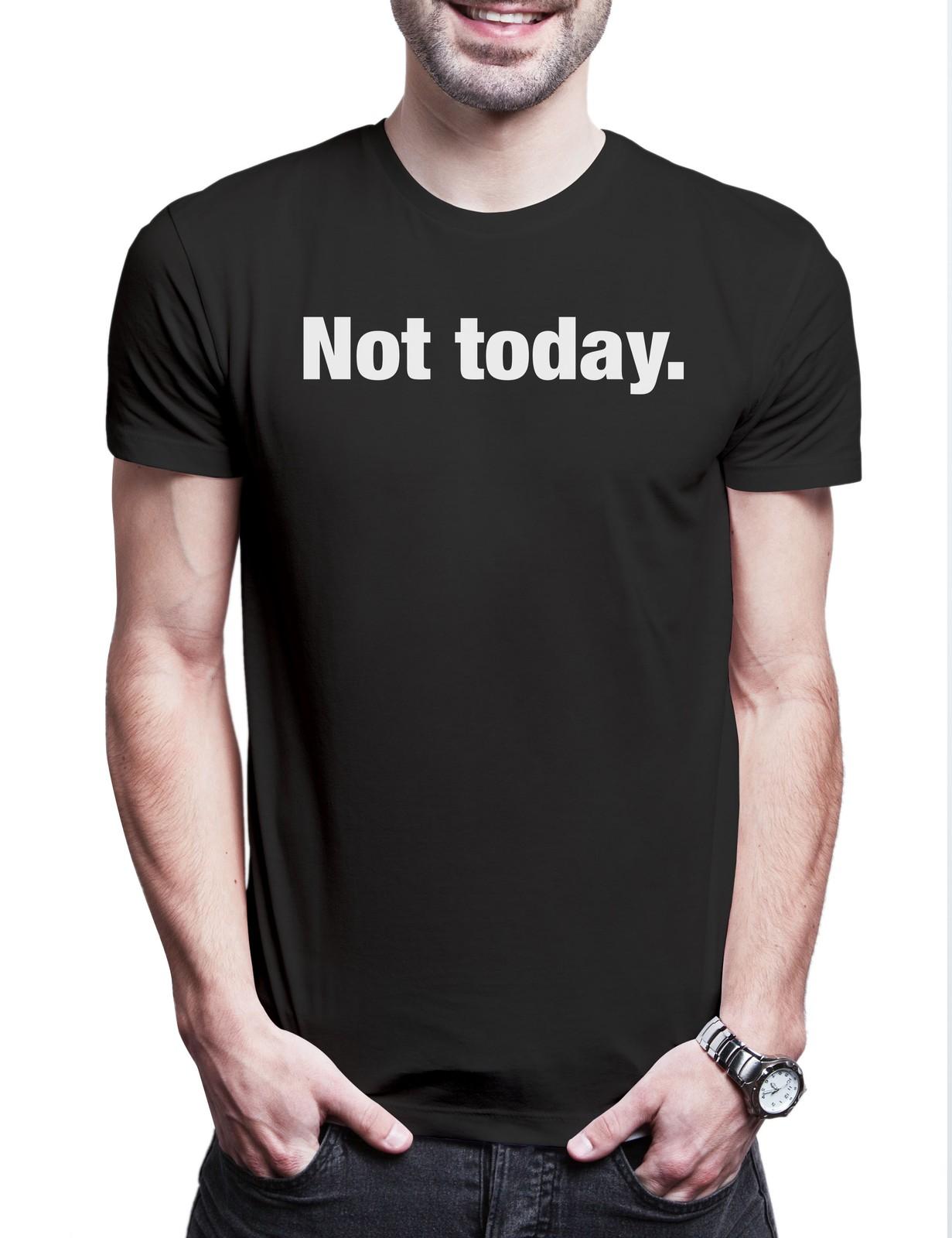 Not Today Mens T-Shirt Excuse Sloth Pusher Laziness Sloth Slogan 3XL