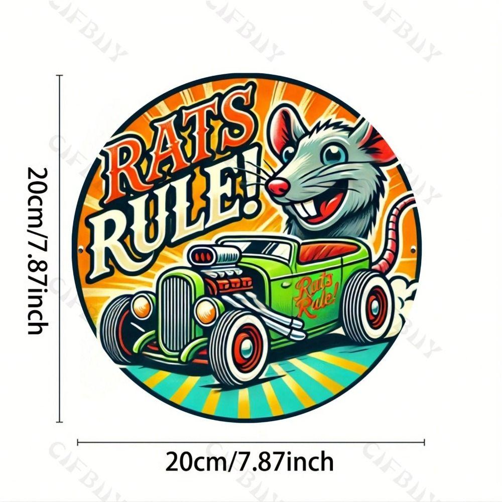 Tin Sign Metal Wall Art Decorative Painting 20x20cm