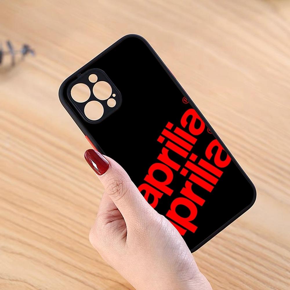 Cool A-Aprilias Racing Phone Case Black Matte For IPhone 16ProMax 15 13 12 11 14 Pro Max Mini Plus SE2020 XS Max XR Cover