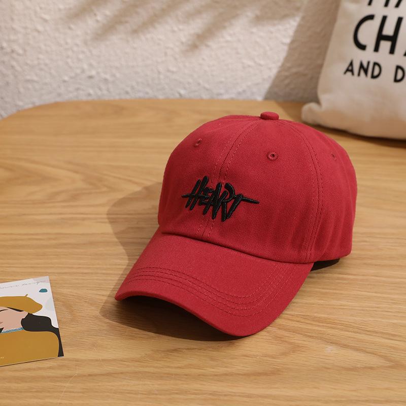 Big Head Embroidered Letter Hat Men and Women Summer Fashion Brand Korean Baseball Hat Spring and Summer Sun Protection Baseball Cap