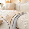 1PC Thicken Sofa Mat Cover Anti-Slip Plush Sofa Towel Solid Color Couch Slipcover Pad for Living Room Furniture Protection Cover