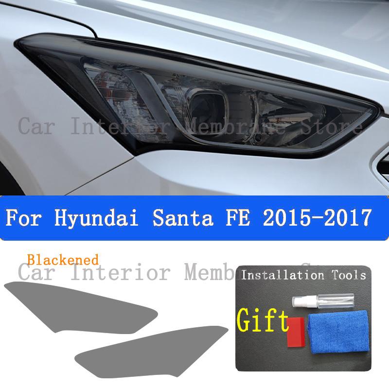 For Hyundai Santa Fe 2015- Car Exterior Headlight Anti-scratch TPU PPF Protective Film Anti-scratch Repair Film Accessories