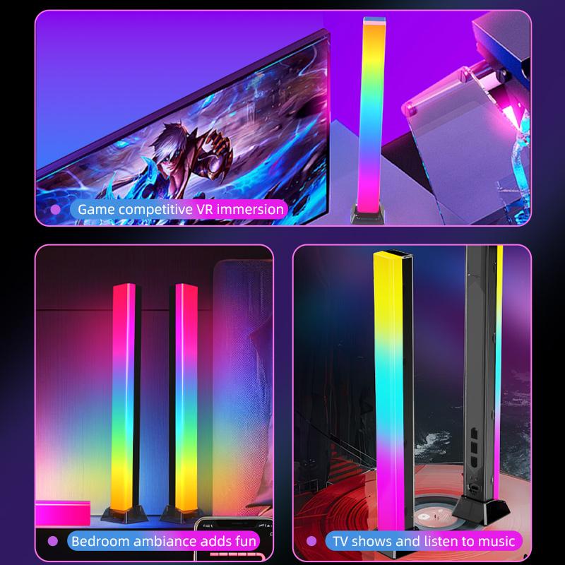 RGB Sound Pickup Lamp LED Atmosphere Lights Music Sync APP Control Colorful Music Rhythm Light for Party Esports Room Decoration
