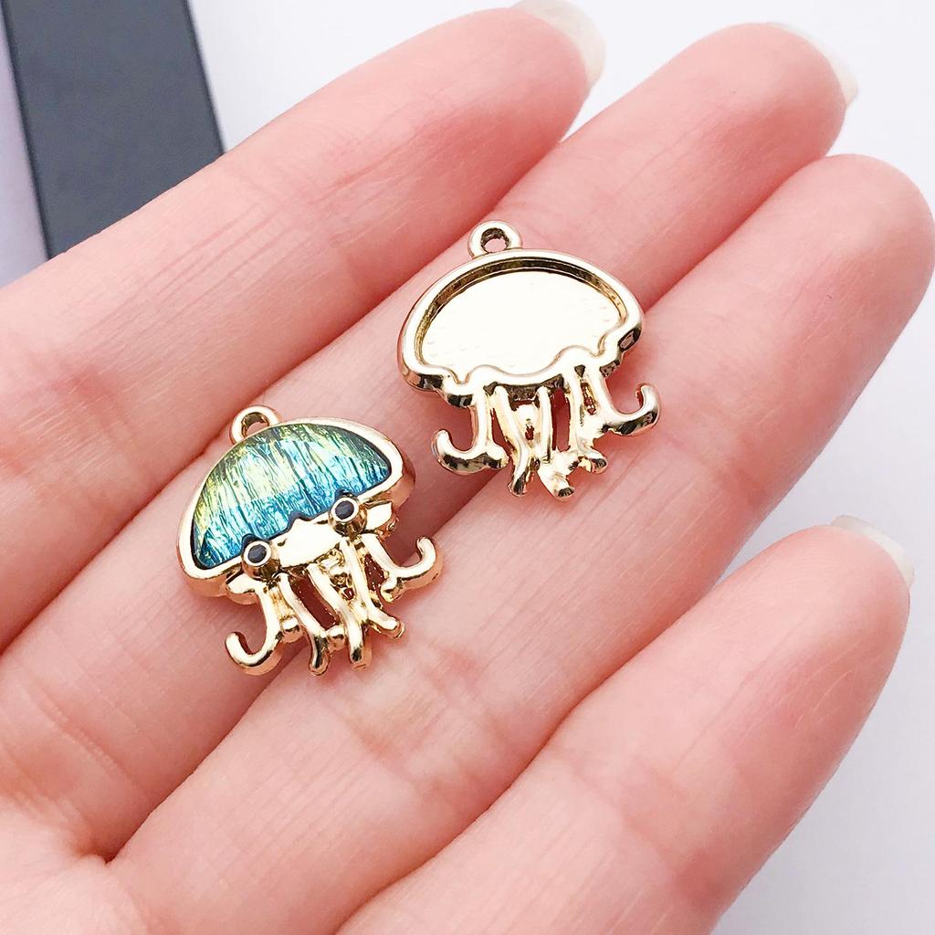 UV Zinc Alloy Jellyfish Pendant Jewelry Kit