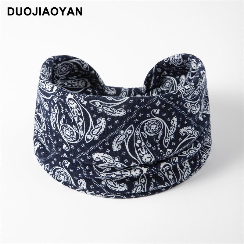 Paisley Knot Elastic Yoga Headband – European & American Style