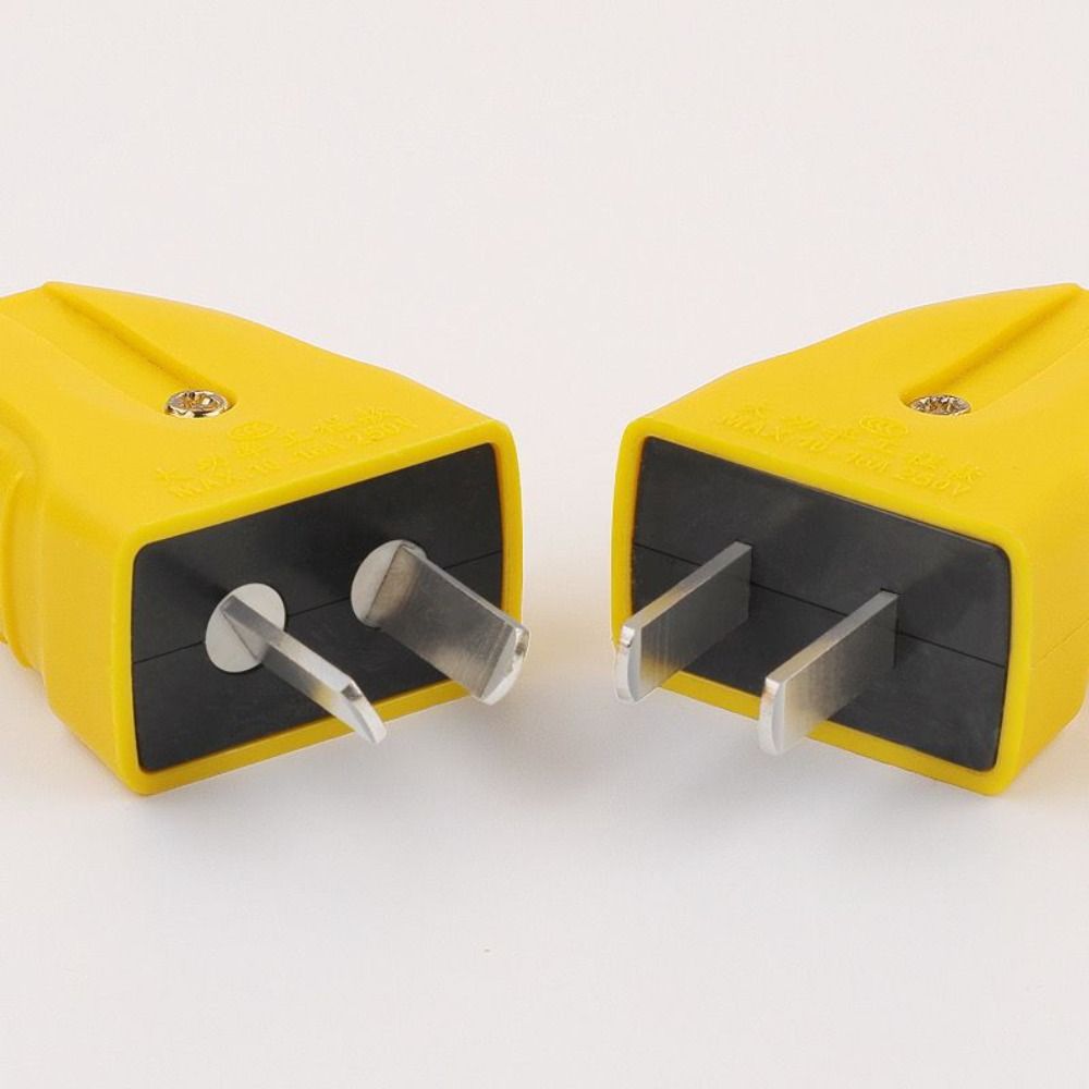 Two-Pin Power Wiring Plug 10-16A 250V Rotatable Plug CN Electrical Wiring Accessories  Industrial