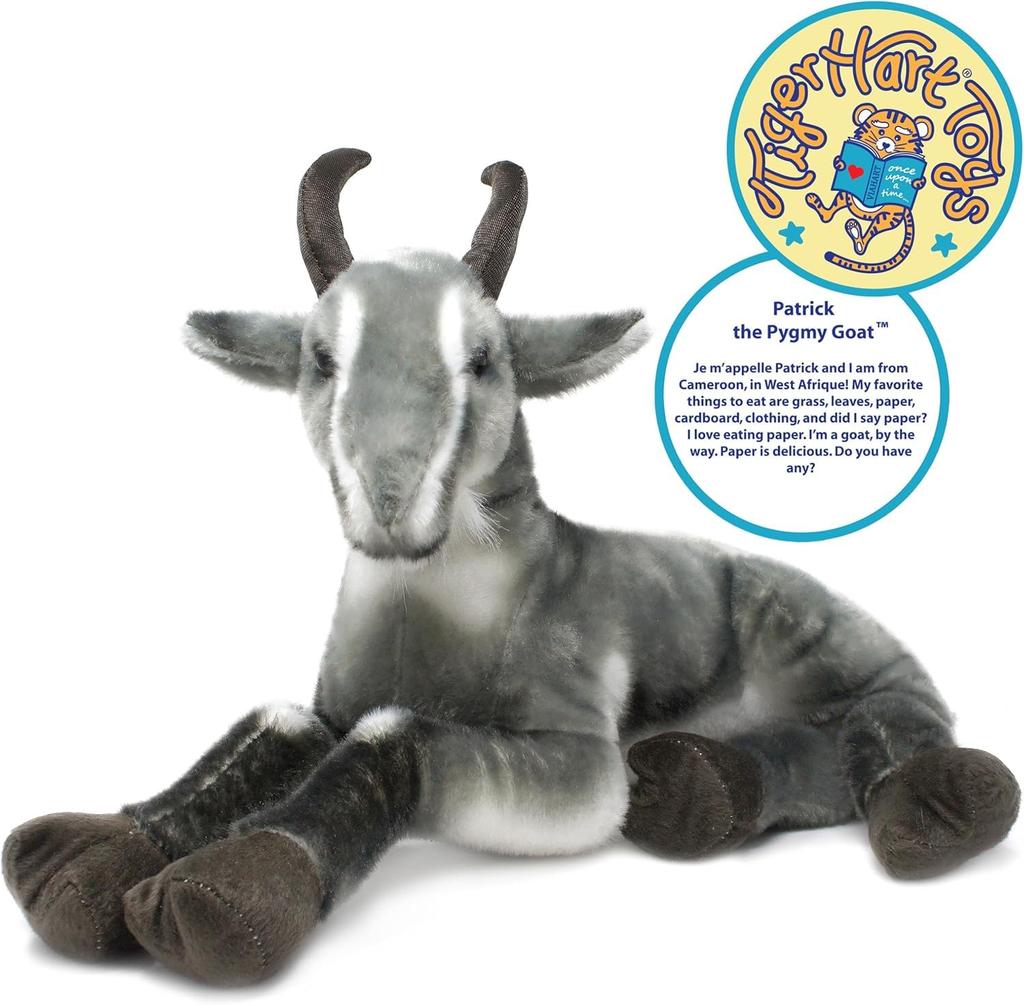 VIAHART Patrick the Pygmy Goat Plush Toy, Large (Approx. 18.5 inches), Fluffy and Extra-Large, Washable, Perfect as a Gift [Parallel Import]