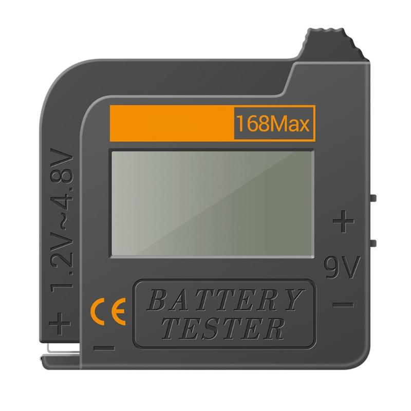 Digital Battery Capacity Tester Practical 168Max Tester Checkered Load Display Check 3A Button Cell 1