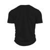 Herren Sommer Freizeit Einfarbig Stoff Rundhals Offener Schlauch Knopf Kurzarm T-Shirt Tops