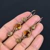 Citrine Earrings, Copper Electroformed Gemstone Jewelry, Handmade Earrings, For Thanksgiving