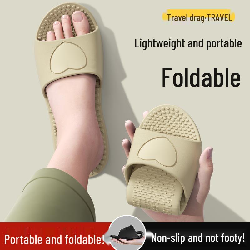 Portable Folding Summer Slippers: Soft Sole for Travel, Business Trips, Hotel & Home - Unisex