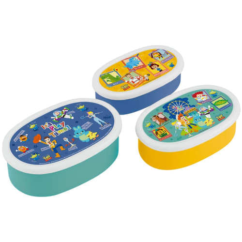 

Skater Bento Box, Sealable Storage Containers, Set of 3, Antibacterial, Disney Toy Story 23, Made in Japan, 860ml (SRS3SAG-A)