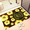 Borussia Dortmund Print Rug, Washable Floor Carpet, For Entryway Dorm Laundry Room Office Study, Home Decor Birthday Christmas Gift