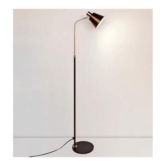 Floor Light, Scandinavian Indirect Lighting, E26 Base (Bulb Sold Separately) Floor Lamp, Color Adjustable, Stylish, Stand Light, Adjustable Angle,