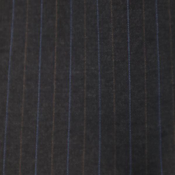 LANVIN Made in Japan wool Striped Pattern tailored jacket R46-44 Gray Men's Used