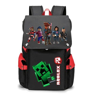 2024 New Student School Bag Robles Printed Backpack Canvas Backpack Men and Women