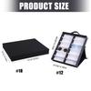 Portable Eyeglass Display Case with Soft Lining and Multiple Sections Storage Case for Neat Storage and Travel Use