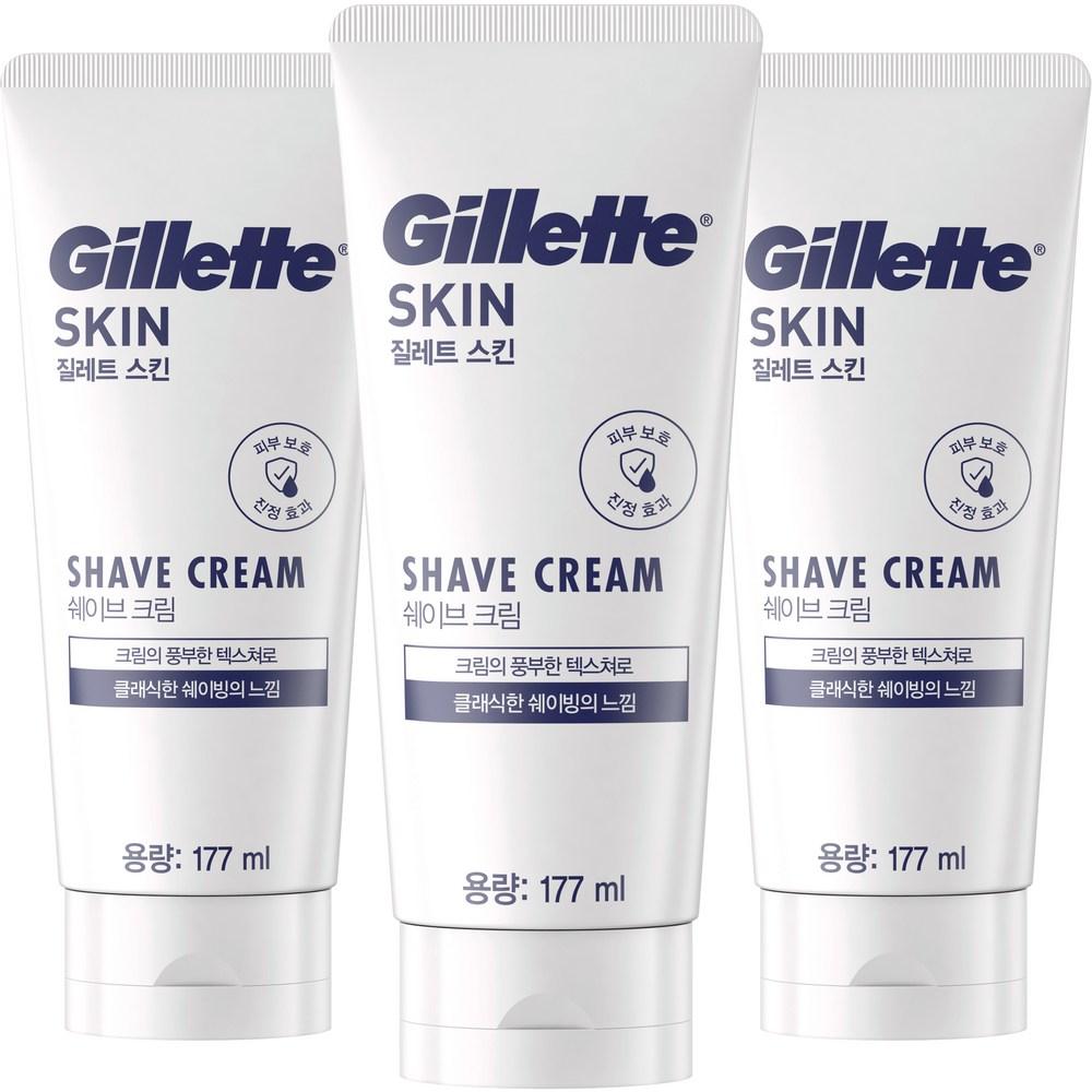 

Гипоаллергенный крем для бритья Gillette Skintech, 177 мл, 3 упаковки