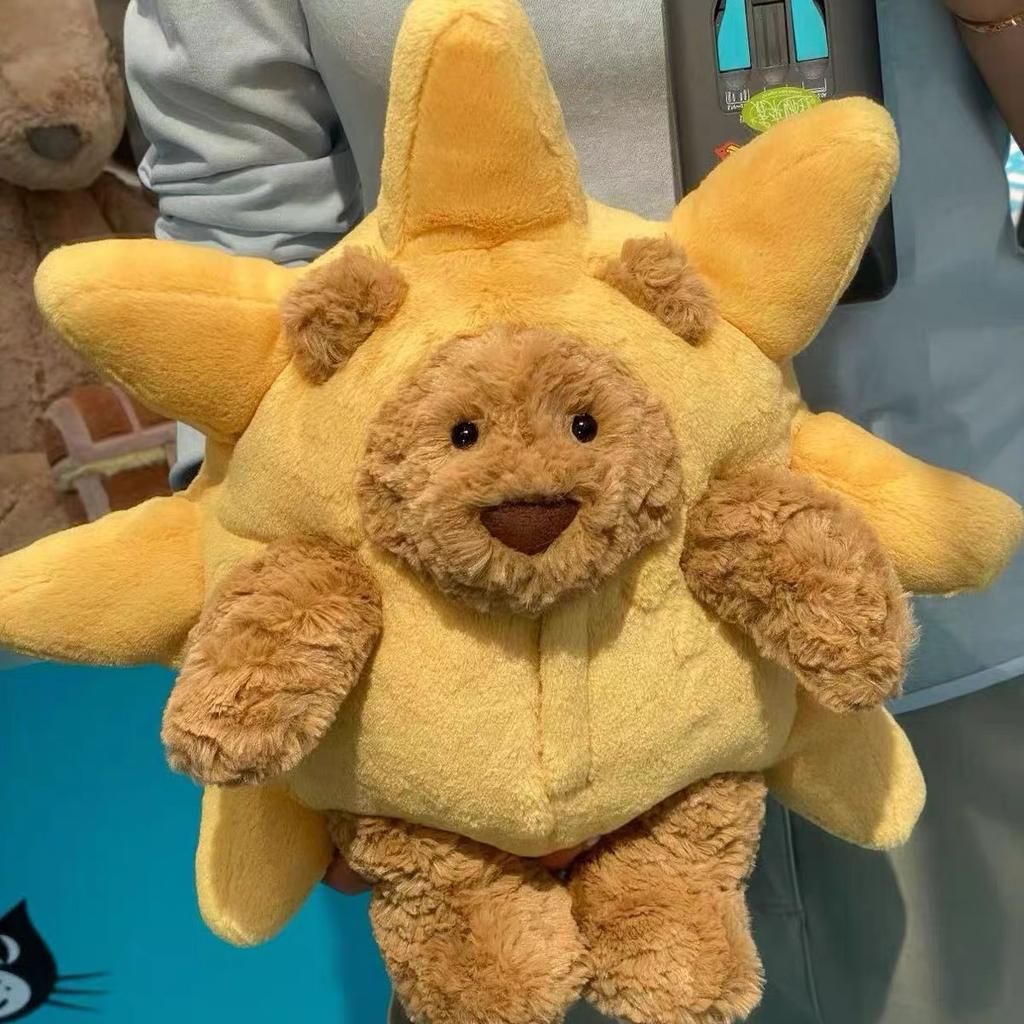 JC Bee Bär Plüschtier Weicher Heilender Begleiter Niedlicher Trend Bär Puppe Schreibtischdekoration Zimmer Geburtstag Festival Spielzeug Geschenk Für Kinder