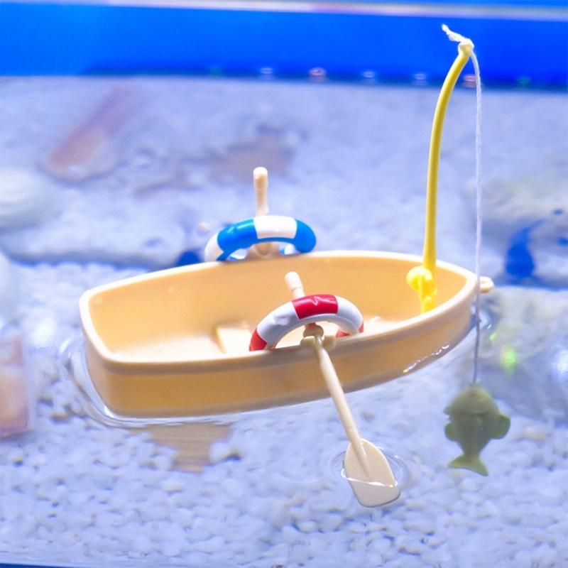 Akwarium Sztuczny Statek Krajobraz Dekoracje do Akwariów Terrarium Krewetki Żaglówki Ozdoby Habitat