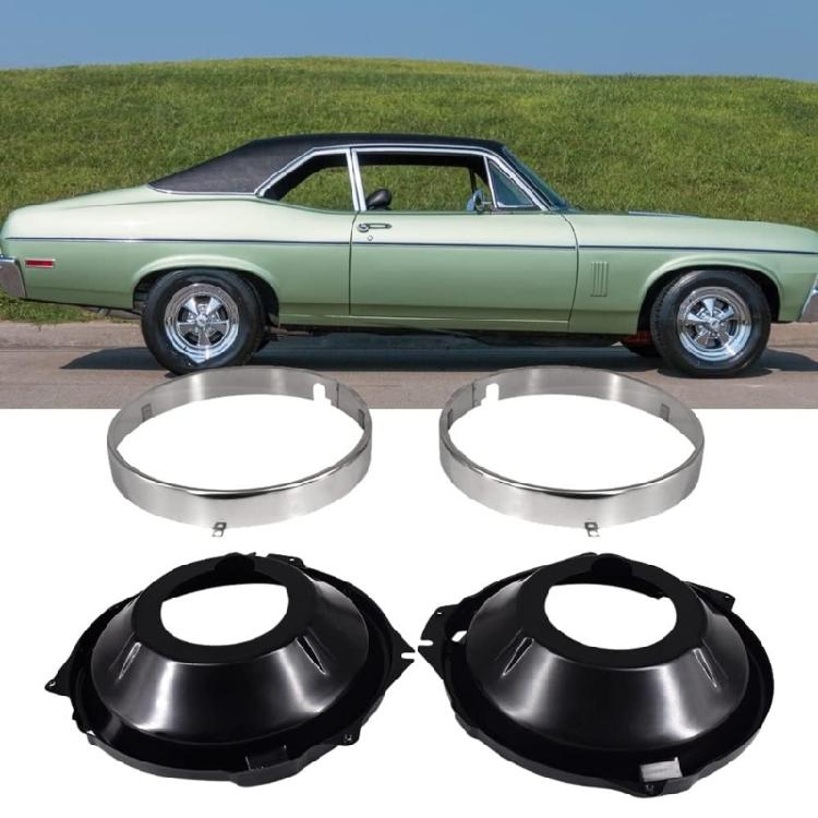 Stainless Steel Headlamp Mounting Bucket And Rings Combination Fixing Set Enhance Vehicle Front Lighting Systems 28pcs