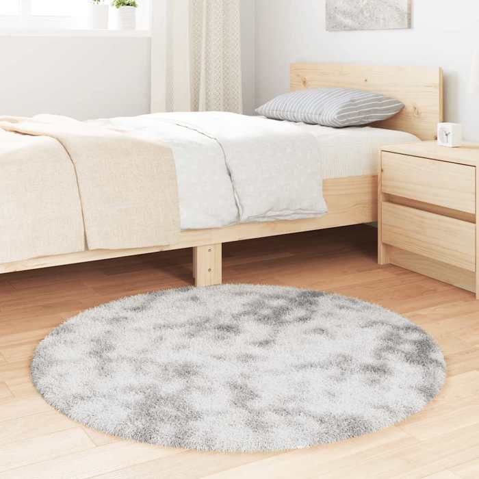VidaXL Tapis shaggy à poils longs gris clair 100x100 cm polyester, tapis, tapis de chambre, tapis moderne, tapis de salon, 4102898