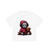 Black T Shirt With Jason Voorhees And Teddy Bear Graphic For Casual Wear