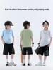 Boys' Ice Silk Summer 2026 Two-Piece Set: Short Sleeve T-shirt & Shorts for Middle and Older Children - Thin Style Sportswear.