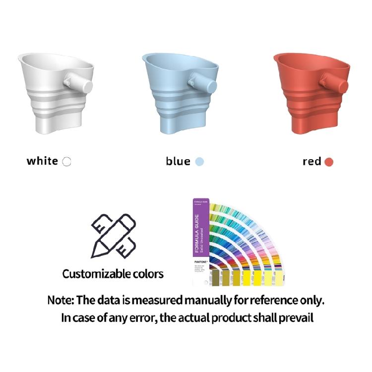 Ergonomic Baking Funnel For Mixer Foldable Silicone Clog Flour Dispenser Kitchen Organization for Mixer Space Saving