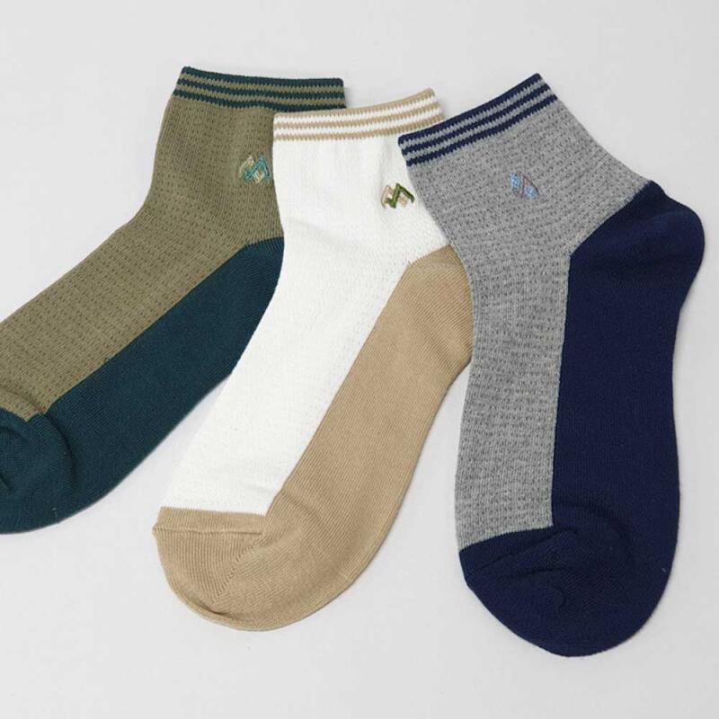 Everyday MAN Mesh Casual Socks 6 Pairs CH702 Khaki