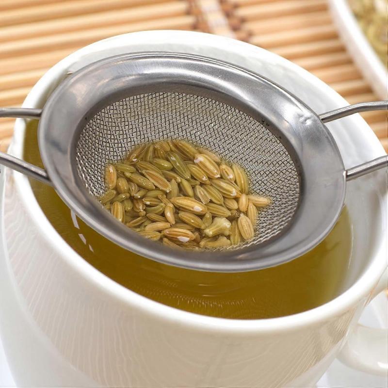 Tea Strainer - Loose Leaf Tea Sieve -Diameter - Small Metal Kitchen Utensil - Mini Mesh Sifter with Handle - Filter -Yx