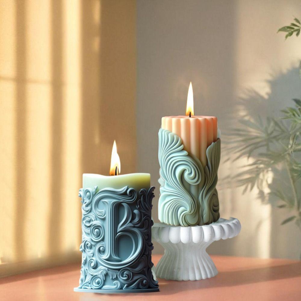 Silicone Cylindrical Candle Mold DIY Soap Mould Fragrance Candle Resin Mold Candle Making