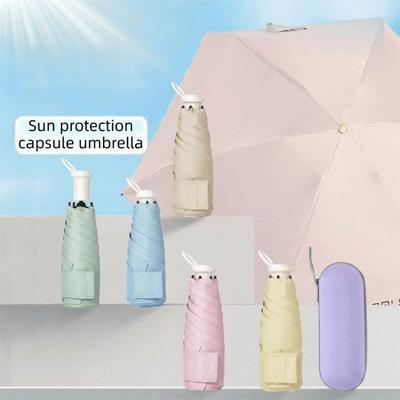 Faltbarer Taschenschirm UV-Schutz Sonnenschirm Tasche Regenschirm Sommer