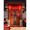 Spring Festival Self-Adhesive Couplet and Fu Set