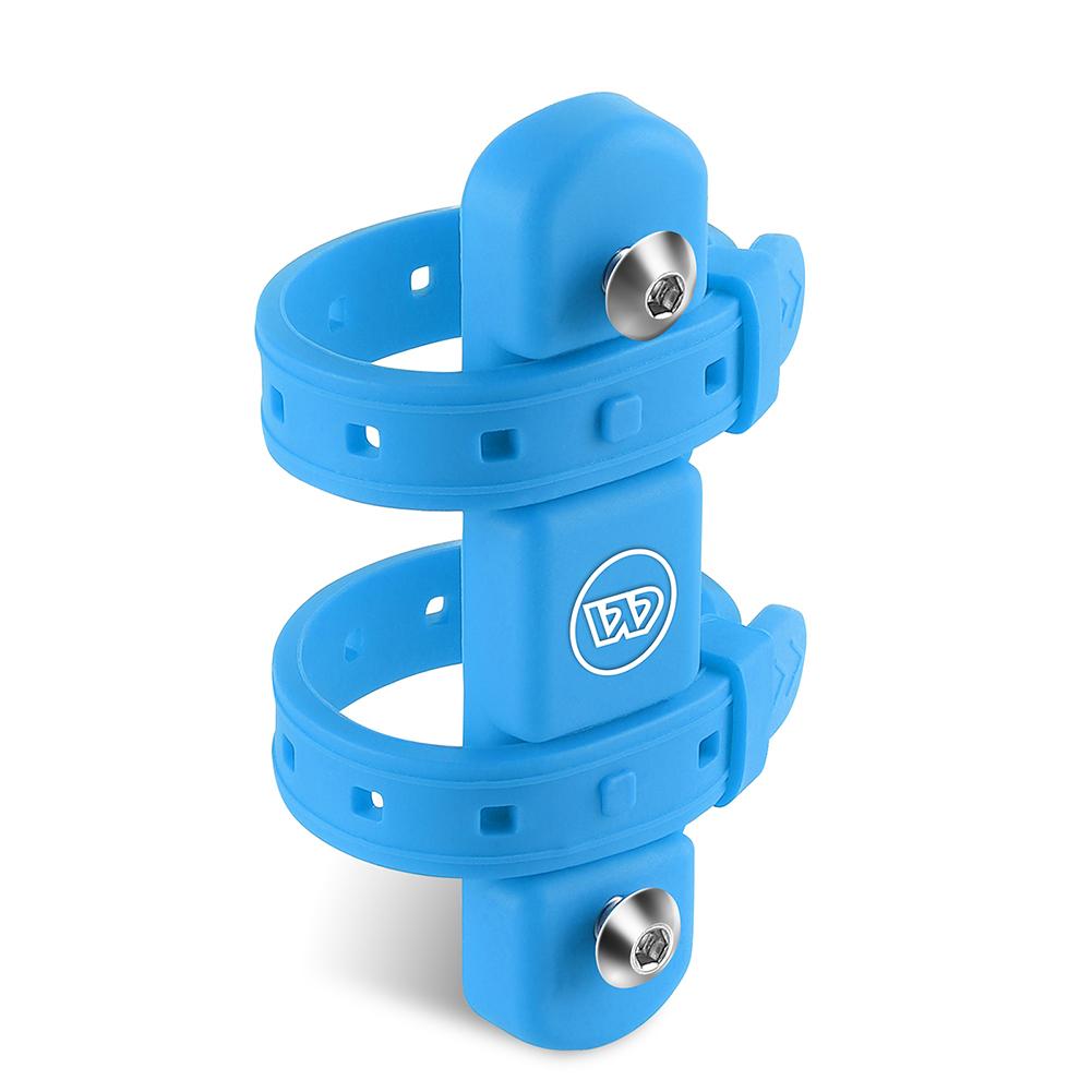 

Держатель для велосипедной бутылки, адаптер, противоскользящий ремень для клетки для чайника, держатель для велосипедной бутылки с водой, используется на руле/трубке подседельного штыря синий