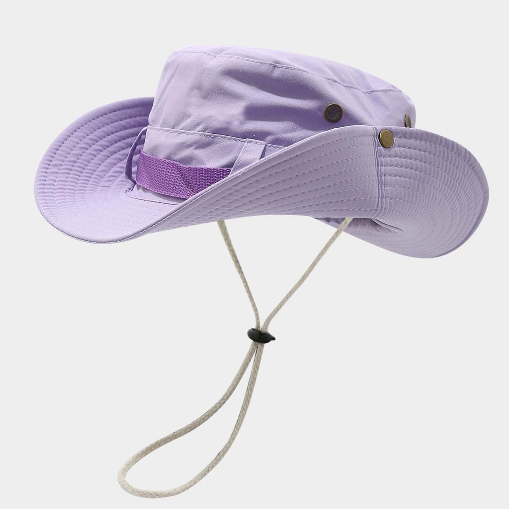 Wide Brim Fisherman Hat For Men Women Sun Protection Breathable Outdoor Summer Accessory
