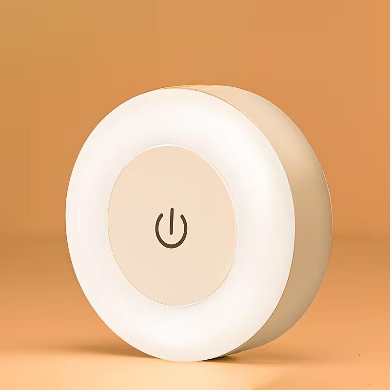 Modern LED Touch Control Night Light Rechargeable Night Light Adjustable Brightness Warm & Cool White Portable LED Lamp for Bedroom Hallway Wardrobe