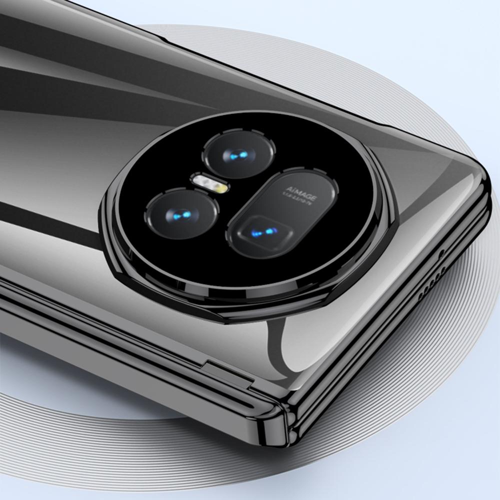 GKK For Honor Magic V5 5G Case Ultra Clear Magnetic Hinge PC+Tempered Glass Phone Cover