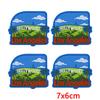 10Pcs USA Independence Day Embroidery Patches, Flag Eagle Bow Iron On Patches for Clothing Backpack Jeans DIY