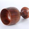 Handmade natural wooden classical wine glasses Eco-friendly round wine and tea cup Solid wood goblet Beverage utensils