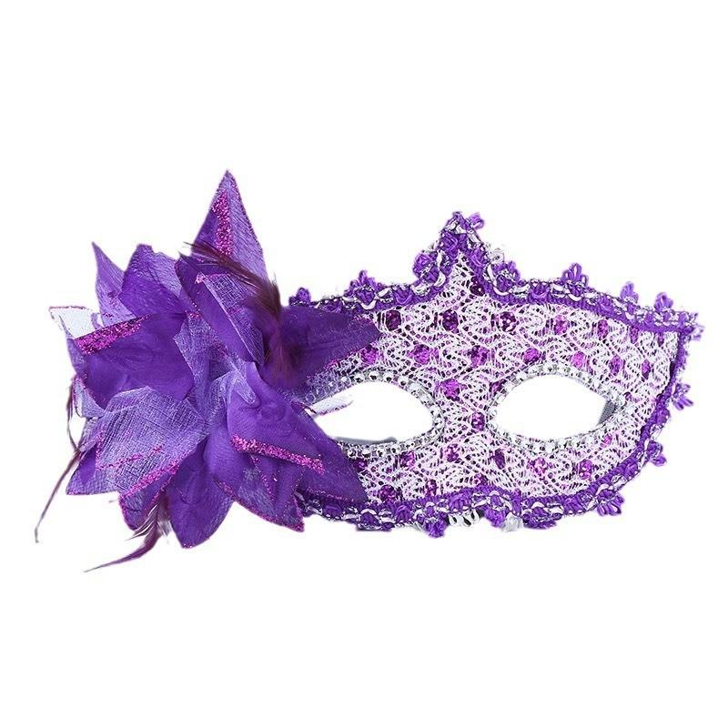 Cadılar Bayramı Maskesi Yarım Yüz Kadın Maskeli Balo Partisi Cosplay Maskesi Seksi Dantel Prenses Göz Bağı
