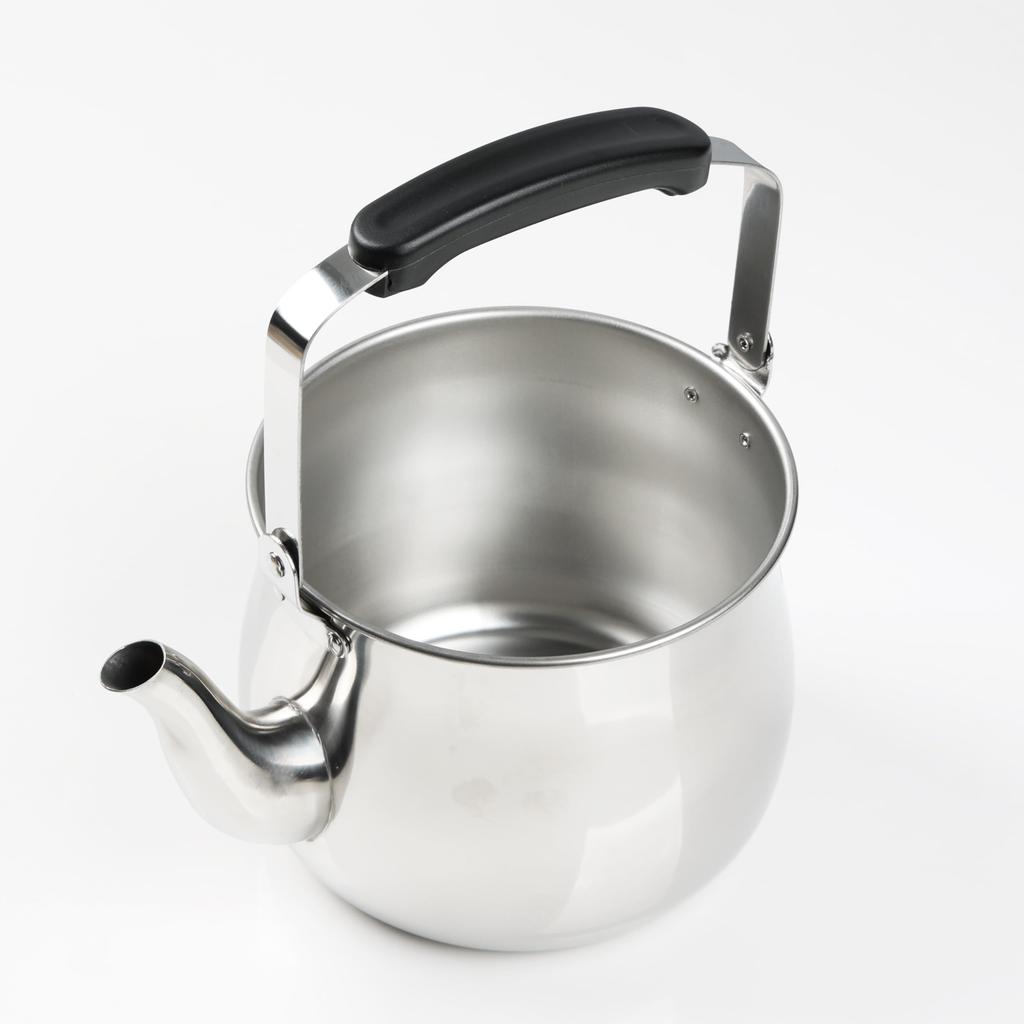 [Online Exclusive] Pearl Metal Wide-Mouth Kettle 3.2L IH Compatible Stainless Steel AZ-7142